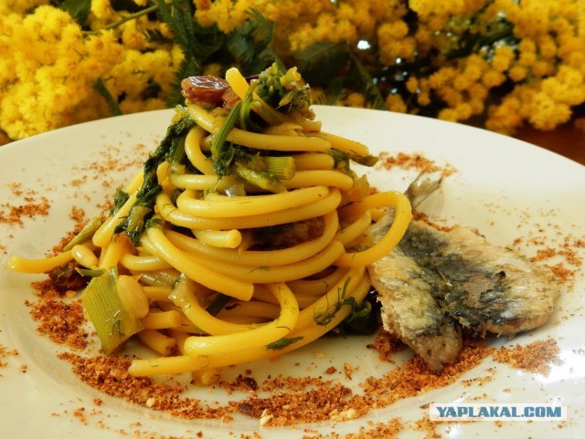 Паста с сардинами (Pasta con le sarde)