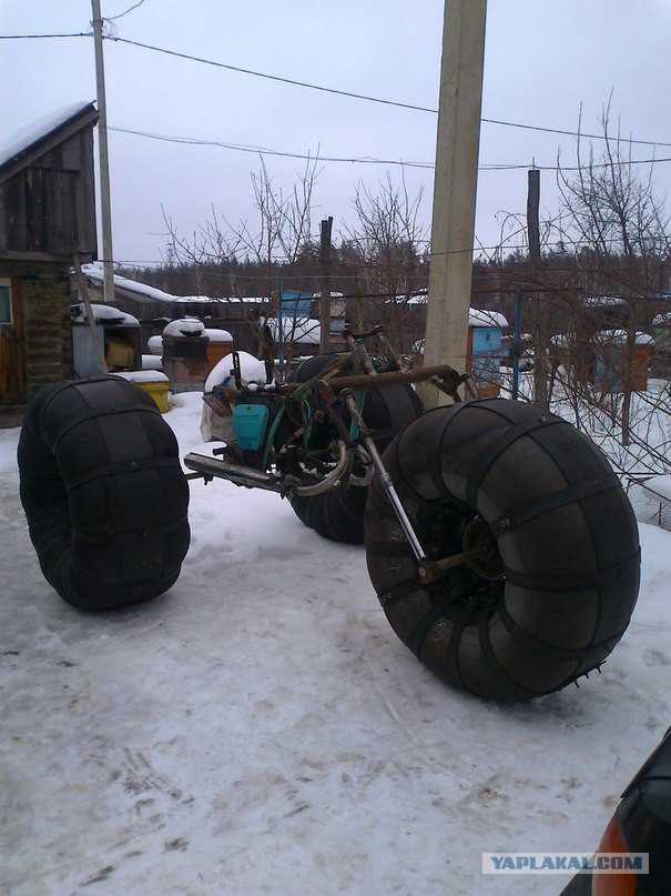 Снегоболотоход из старого мотоцикла