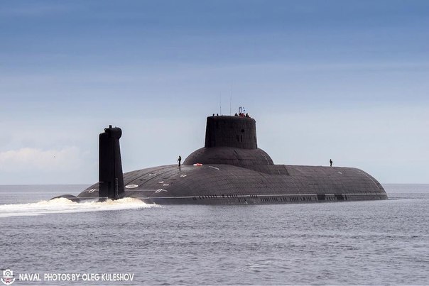 Выход Акулы в море. Северодвинск.