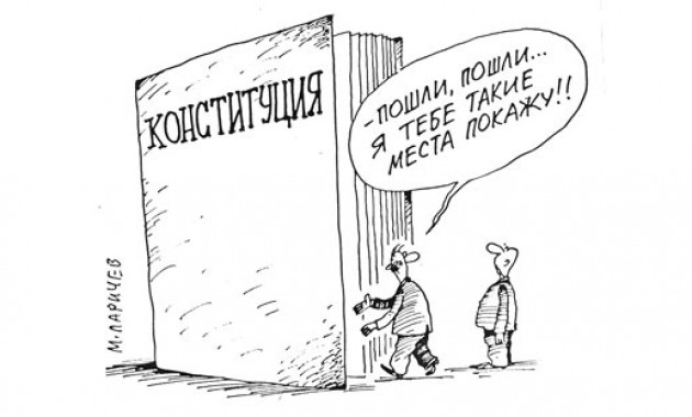 Россиянина задержали за чтение Конституции