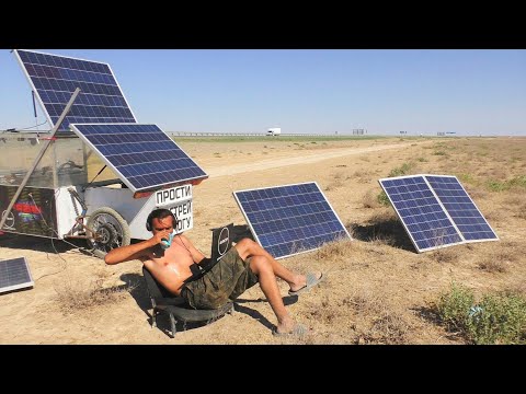 Гонка солнцемобилей по Казахстану