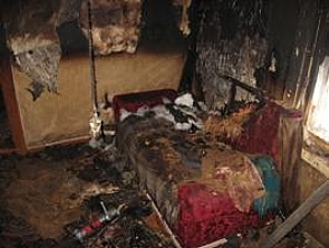 Сожгли квартиру активиста "Правого сектора'
