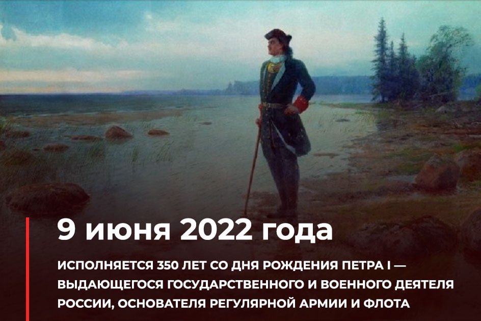 Открытка С Днем Рождения Петра 1