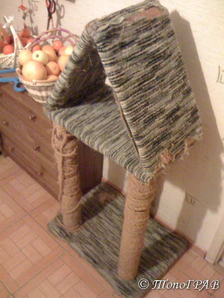 Дом для кота на скорую руку