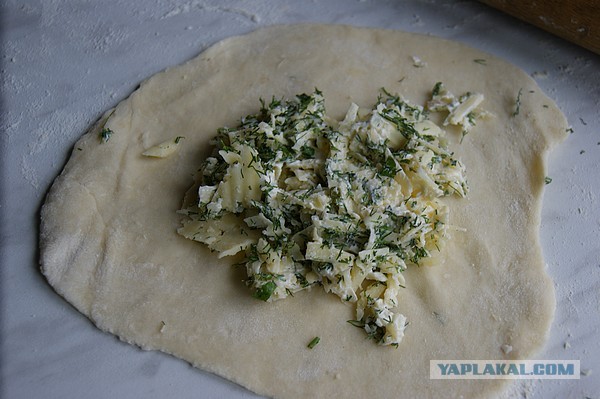 Лепешки жареные, С разными начинками