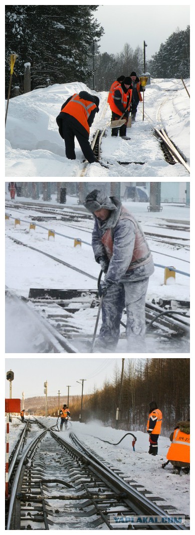 Снегоуборочная техника Нью-йоркского метро.