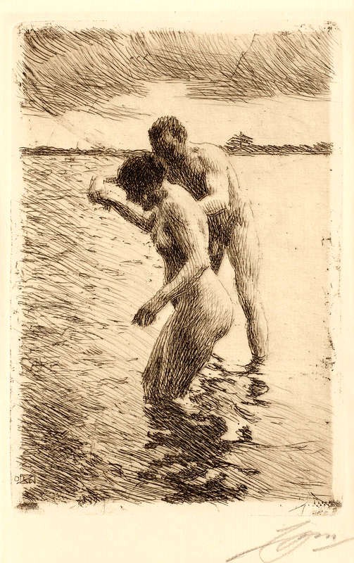 «На природе» Худ. Андерс Цорн. 1888 г.