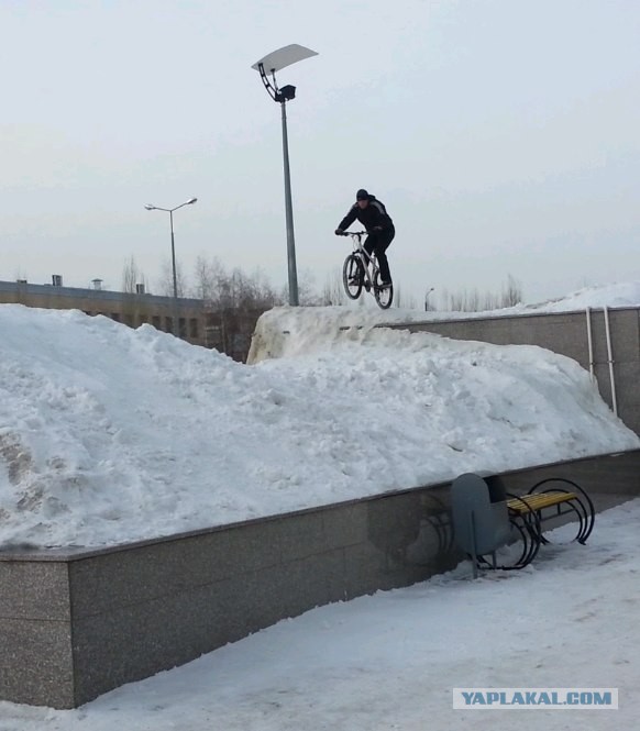 Велосипед - зимой