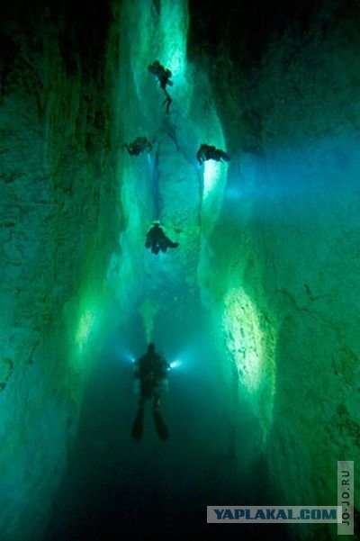 Подводные пещеры на Багамских островах