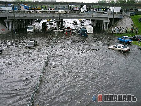 Патоп в Киеве, возле ЖД вокзала
