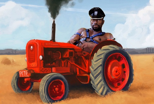 Удивление немецкого тракториста
