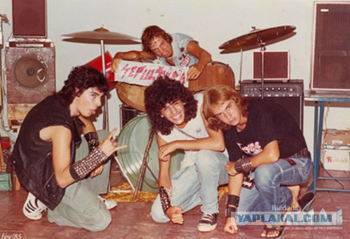 На концерте ВИА Sepultura, Бразилия, 1985 год