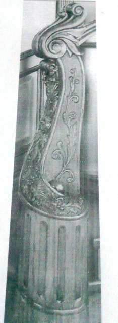 Изготовление заходного столба на лестницу