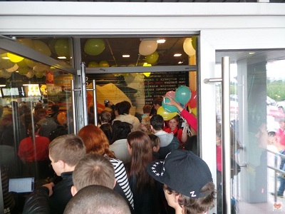 Открытие McDonalds в Запорожье 03.01.2017