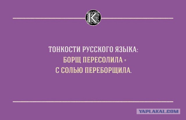 Русский язык может свести с ума даже тех, кто знает его с рождения