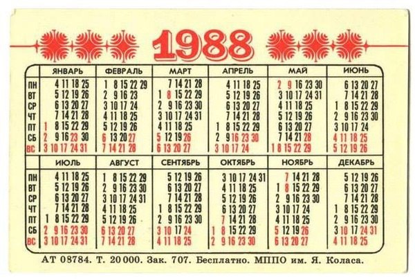 Чем запомнился 1988 год