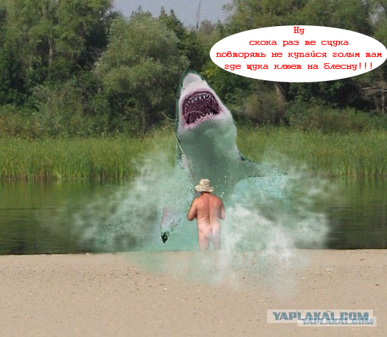 Фотожаба: Голый рыбак