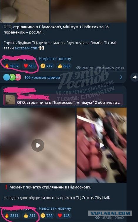 В «Крокус Сити холл» в Москве произошла стрельба перед началом концерта группы «Пикник»