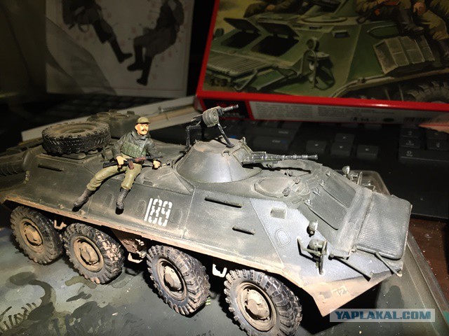 БТР 70 Афганская война и пехота (модель 1/35)