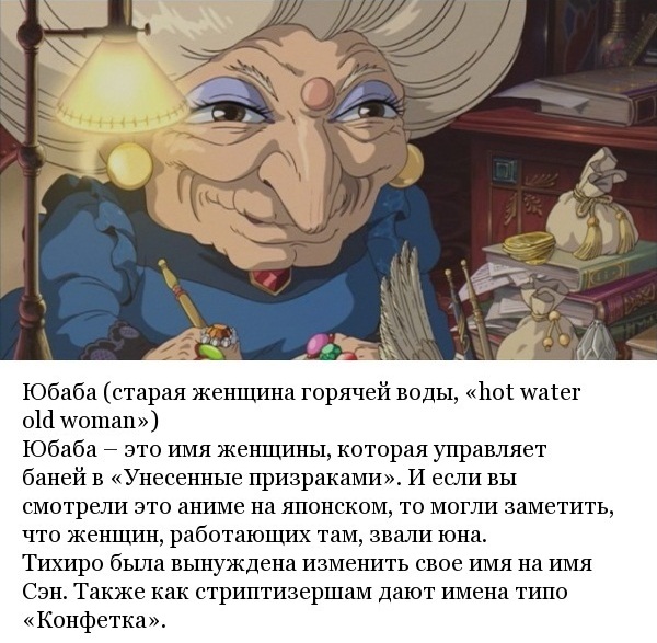 Интересное о мультфильме "Унесенные призраками"