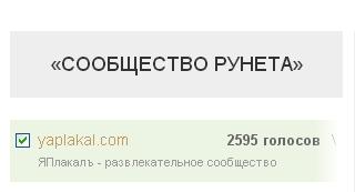 Премия Рунета 2014. Голосуем за ЯПлакалъ