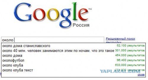 Приколы из Google