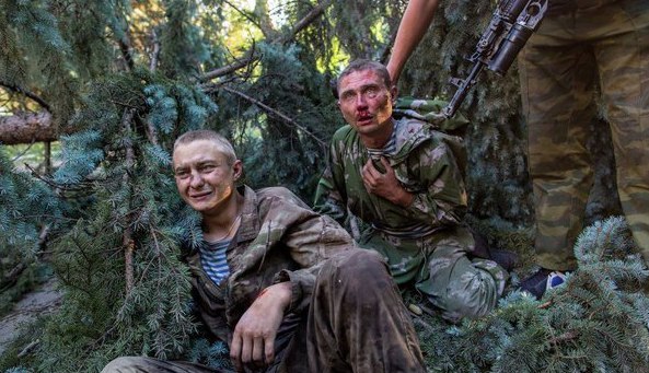Ополченцы попали в плен...