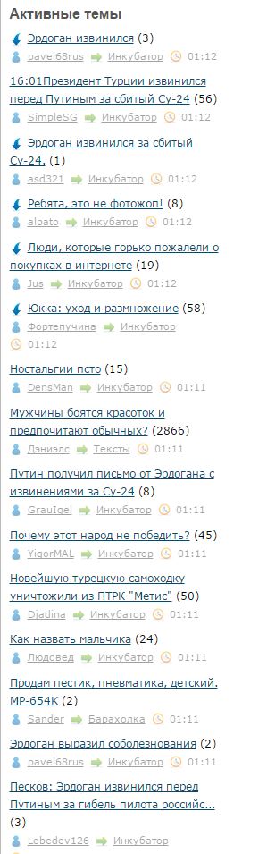 Президент Турции извинился перед Путиным за сбитый Су-24