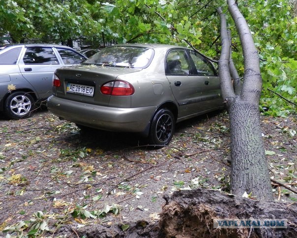 Ночной ураган в Днепропетровске, 24.09.2014.