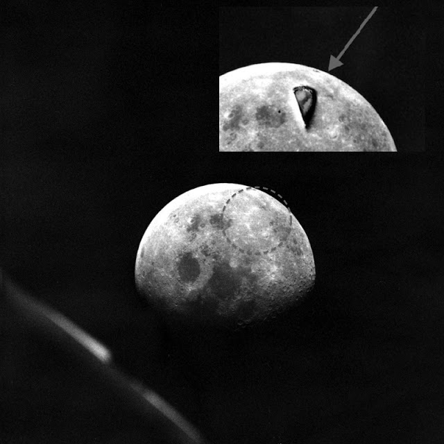 Гигантская "дверь" в Луну видна открытой во время пролета аппарата Apollo 8