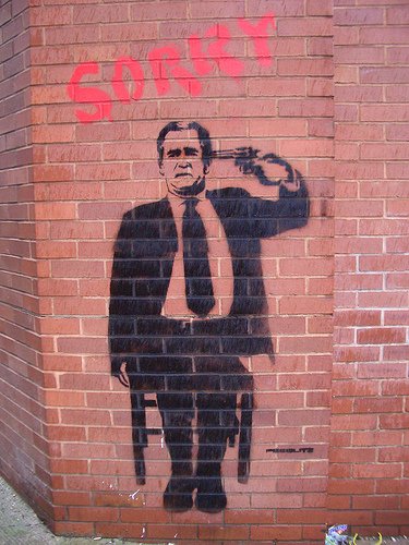 Джордж Буш в граффити