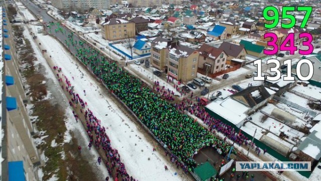 В Котласе Архангельской области вышли на митинг 10 тысяч человек