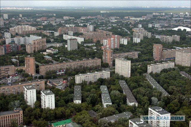 Москва с высоты птичьего полета (77 фото)