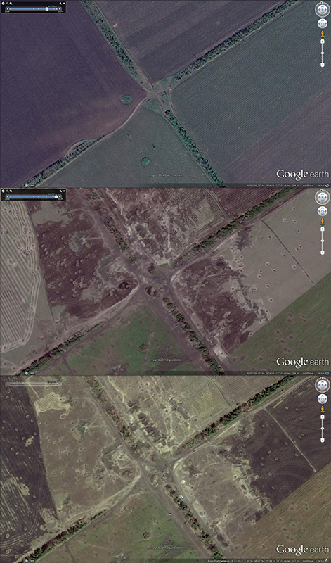 GoogleEarth обновил частично карту Донбасса