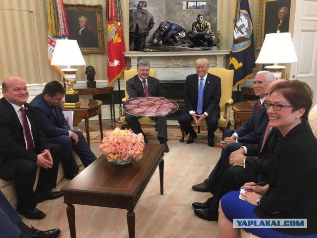 Дональд Трамп и Пётр Пороше́нко