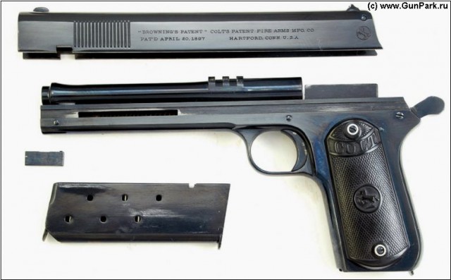 Пистолет Colt Model 1903 Pocket Hammerless - шедевр оружейной эстетики.