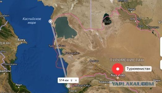 К приезду Гурбангулы Бердымухамедова в воинскую часть военно-морских сил Туркменистана для моряков построили бутафорский корабль
