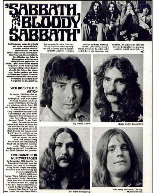 Музыка и музыканты: Black Sabbath: 50 лет альбому «Sabbath Bloody Sabbath»