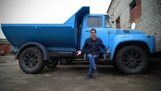 Омский бизнесмен собрал оранжевый пикап из ЗИЛа