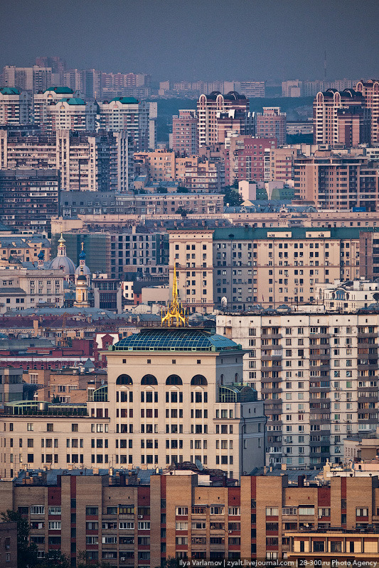 Высотная Москва - вид из "телескопа"