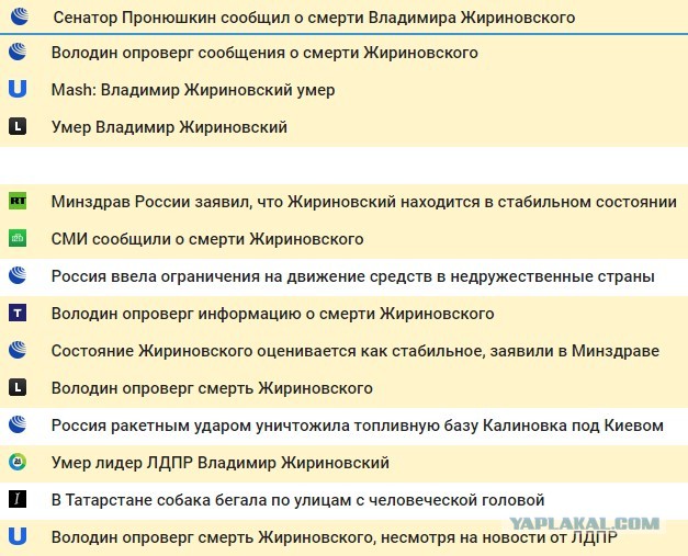 Жириновский жив
