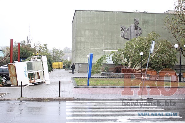 Ночной ураган в Днепропетровске, 24.09.2014.