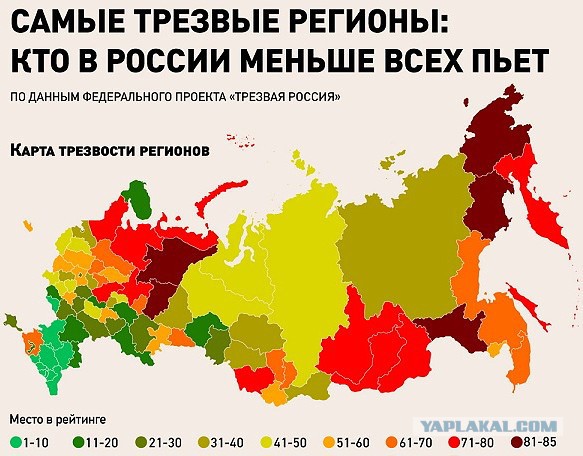 Рейтинг трезвости