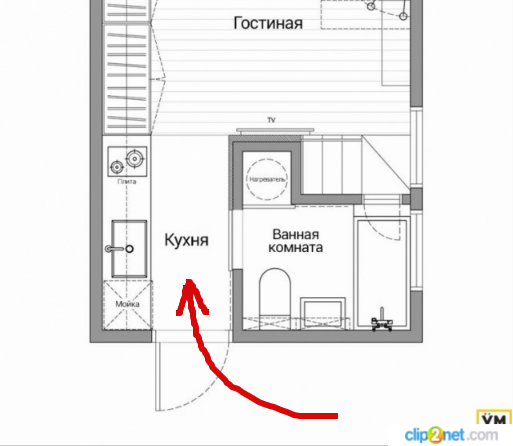 Люди не могут поверить, что в этой крутой квартире всего 22 м², но в ней есть всё