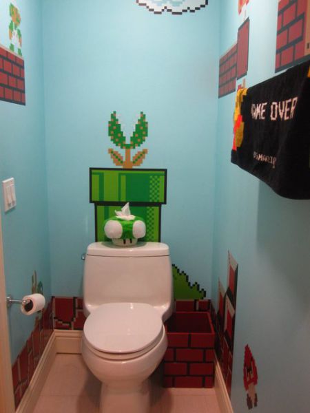 Туалет в стиле Супер-Марио