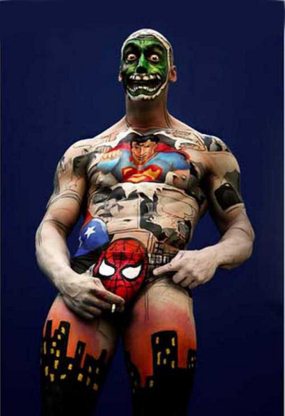 Боди-арт который обманет ваши глаза