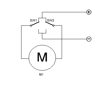 Схема реверса двигателя постоянного тока