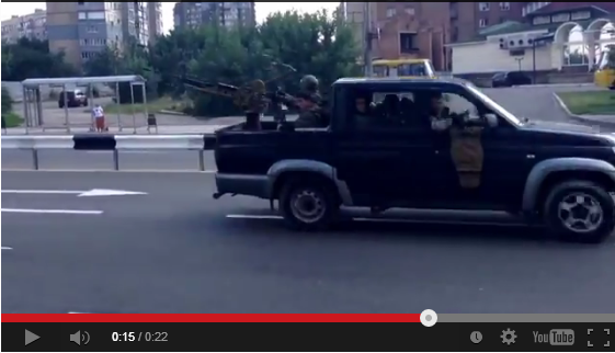 ДНР, бронетехника, видео 11.07.214.