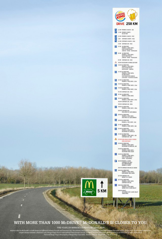 McDonald's высмеял Burger King. А потом наоборот