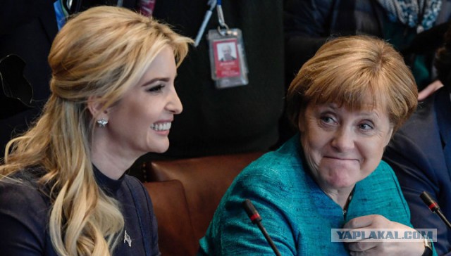 Иванка Трамп и испепеляющий взгляд Меркель. Реакция соцсетей